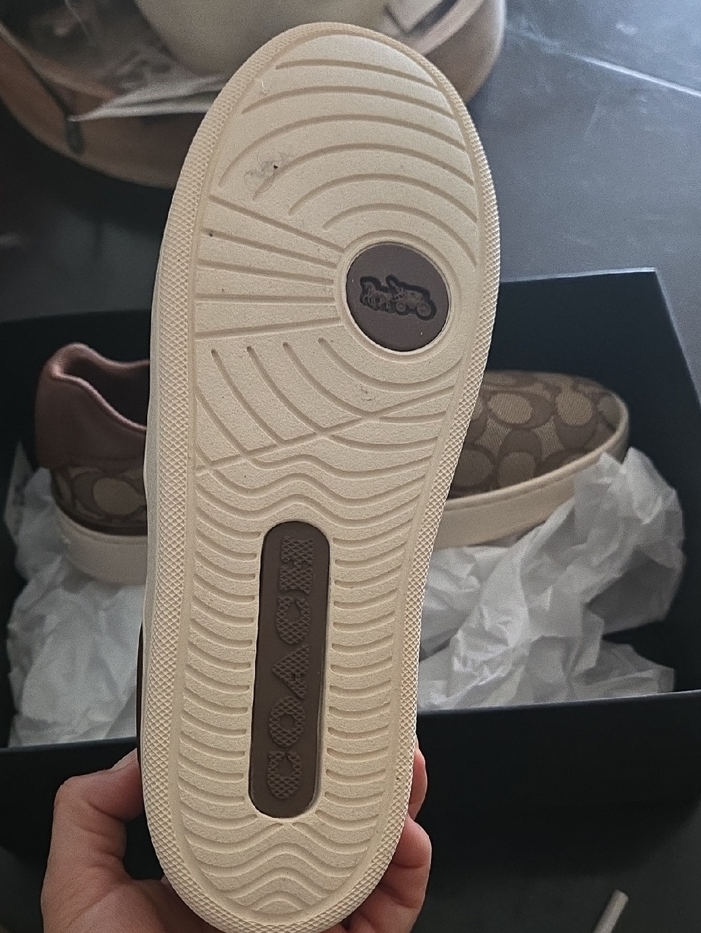 Slip-On Womens Canvas Sneakers in Brown - Picture 2 of 3